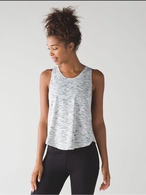 Lululemon Rush Hour Tank
Tiger Space Dye Black White